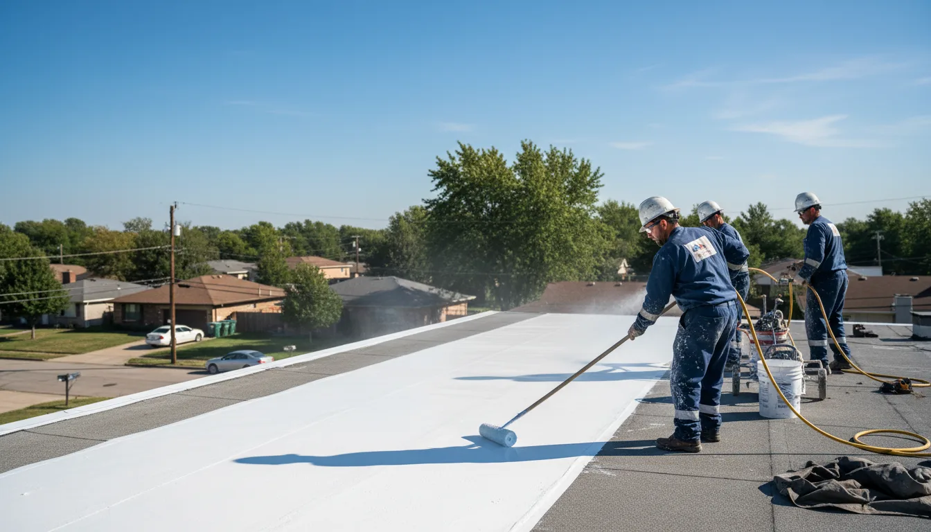 Commercial roof coating in Chester, AR near me